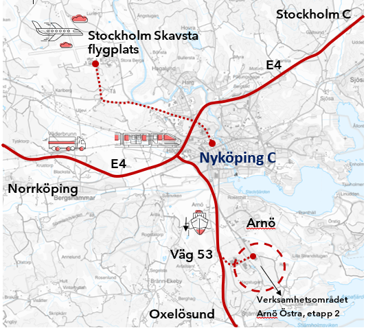 Nyköping Erbjuder Mark på med Potential för Hållbar Tillväxt på Arnö Östra